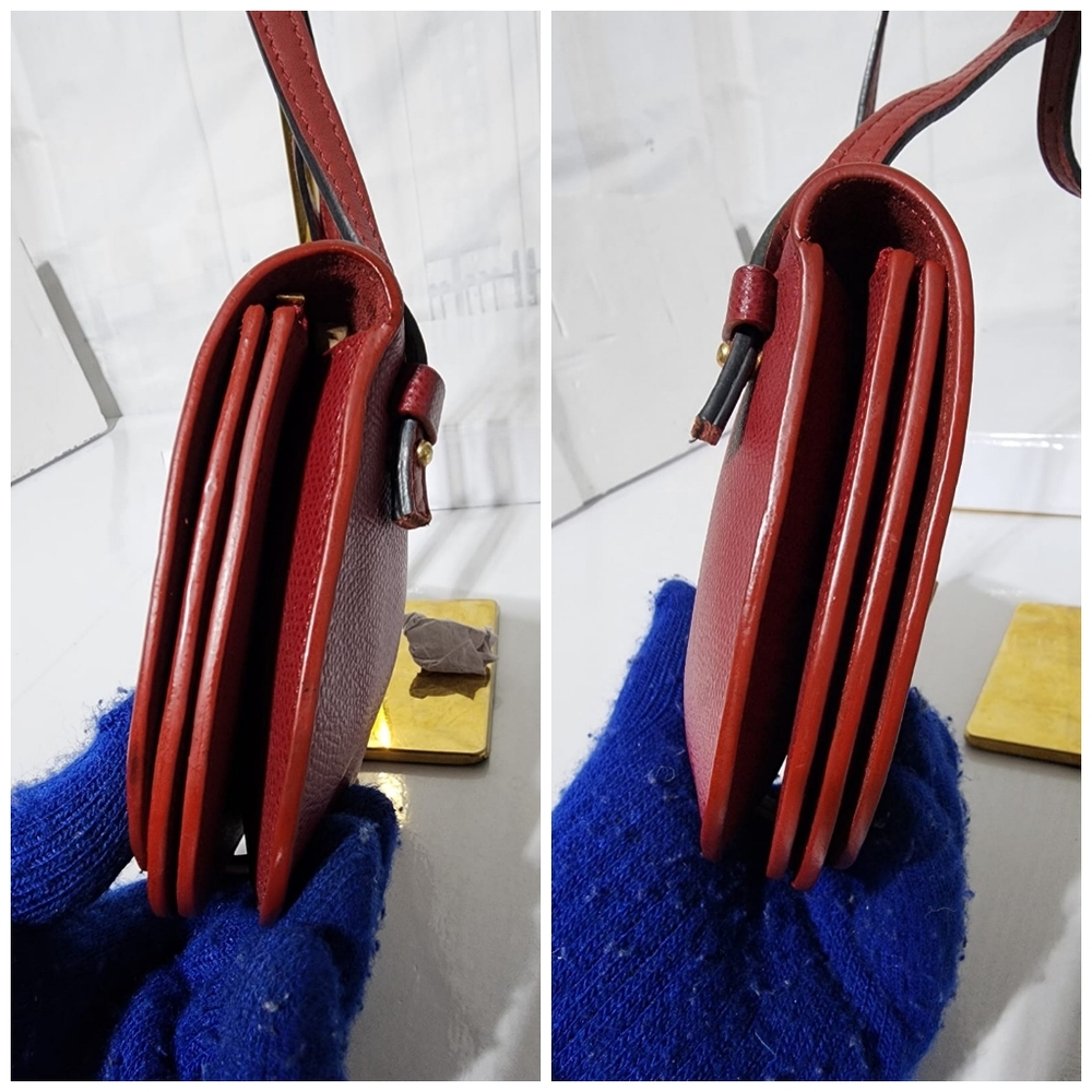 Celine Leather Strap Clutch Wine - Picture 9 of 15